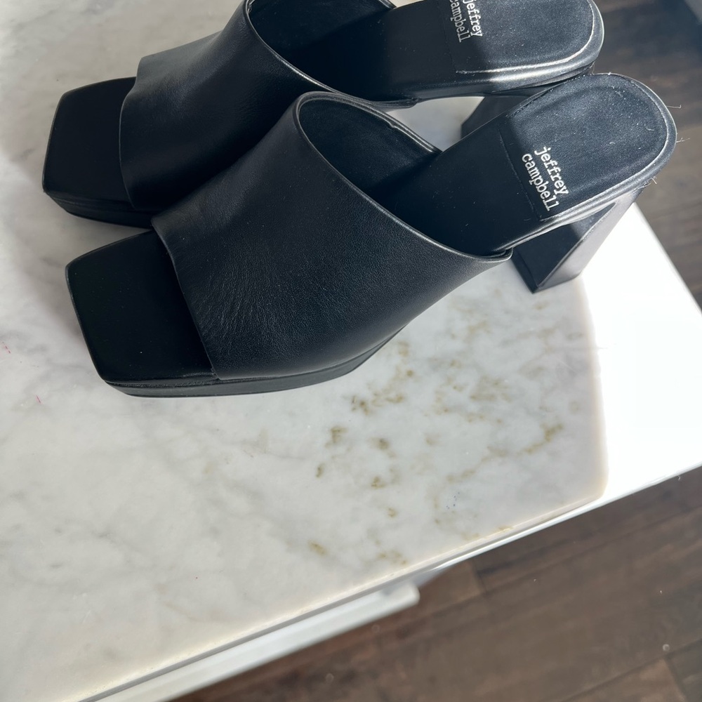 Jeffrey Campbell Caviar Platform Slide Sandal - Picture 2 of 10